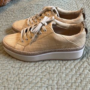 DOLCE VITA TINLEY raffia platform sneakers